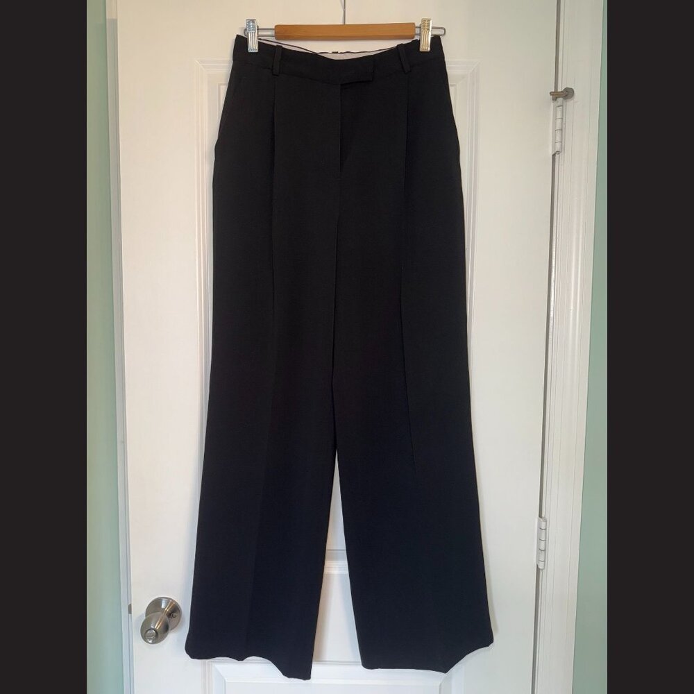 ZARA Black Wide Leg Dress Pants Size S
